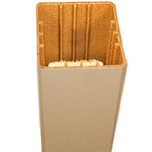 Main 6 - 5.5-in x 5.5-in x 39-in Post Sleeve-Fits over a 4x4 pressure treated post-Classic White - Arlington Coal & Lumber