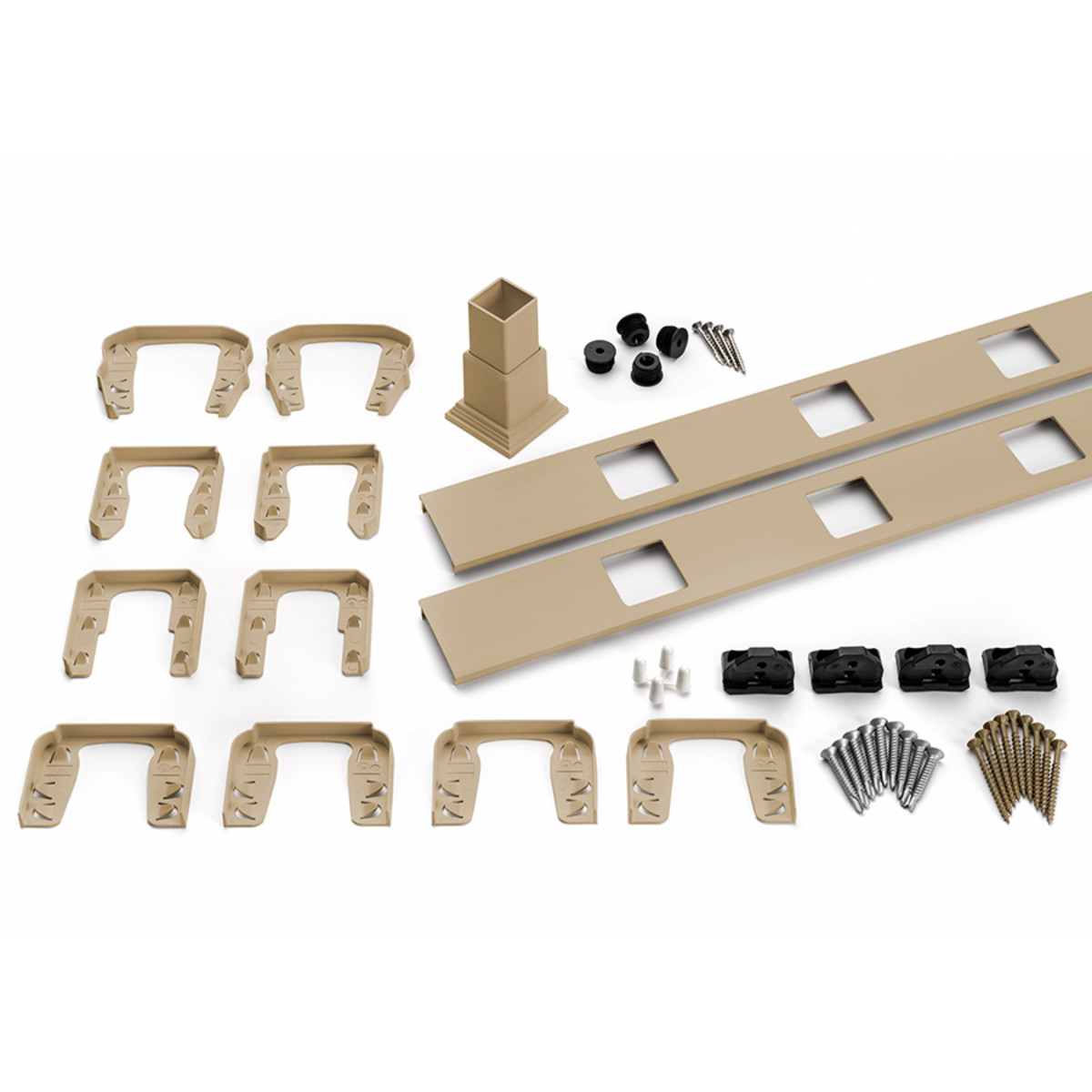 Main 12 - 6-ft Transcend Accessory Infill Kit for Square Composite Balusters - Stair - Classic White Full Span - Arlington Coal & Lumber