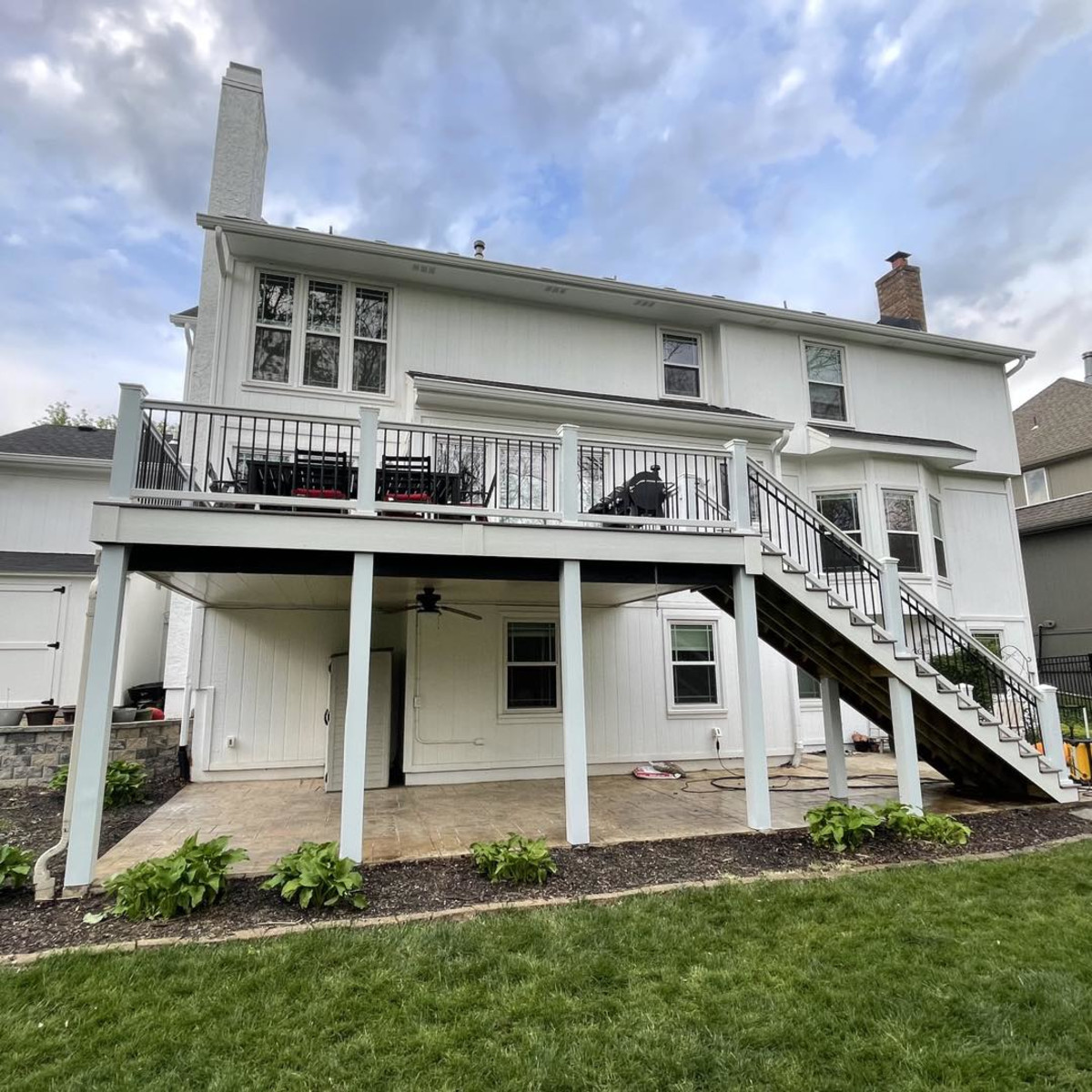 Main 6 - 72-in x 42-in Signature Charcoal Black Frame and Black Rod Railing-Stair - Arlington Coal & Lumber