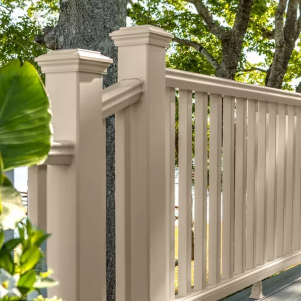 Main 11 - 6-ft Transcend® Crown Top Rail - Classic White Full Span - Arlington Coal & Lumber