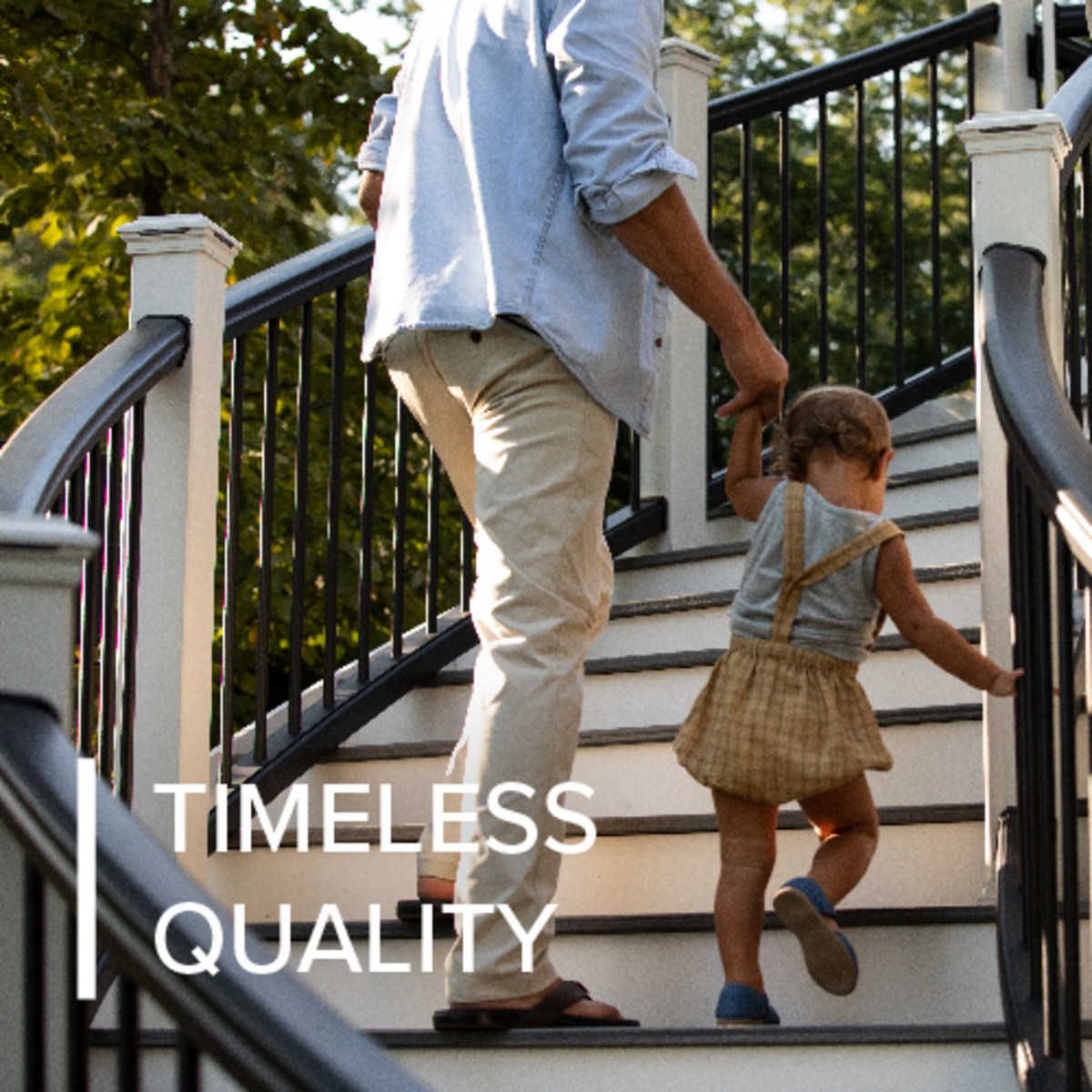 Main 27 - 6-ft x 36-in Transcend Horizontal Rail Kit with Composite Balusters - Classic White Full Span - Arlington Coal & Lumber