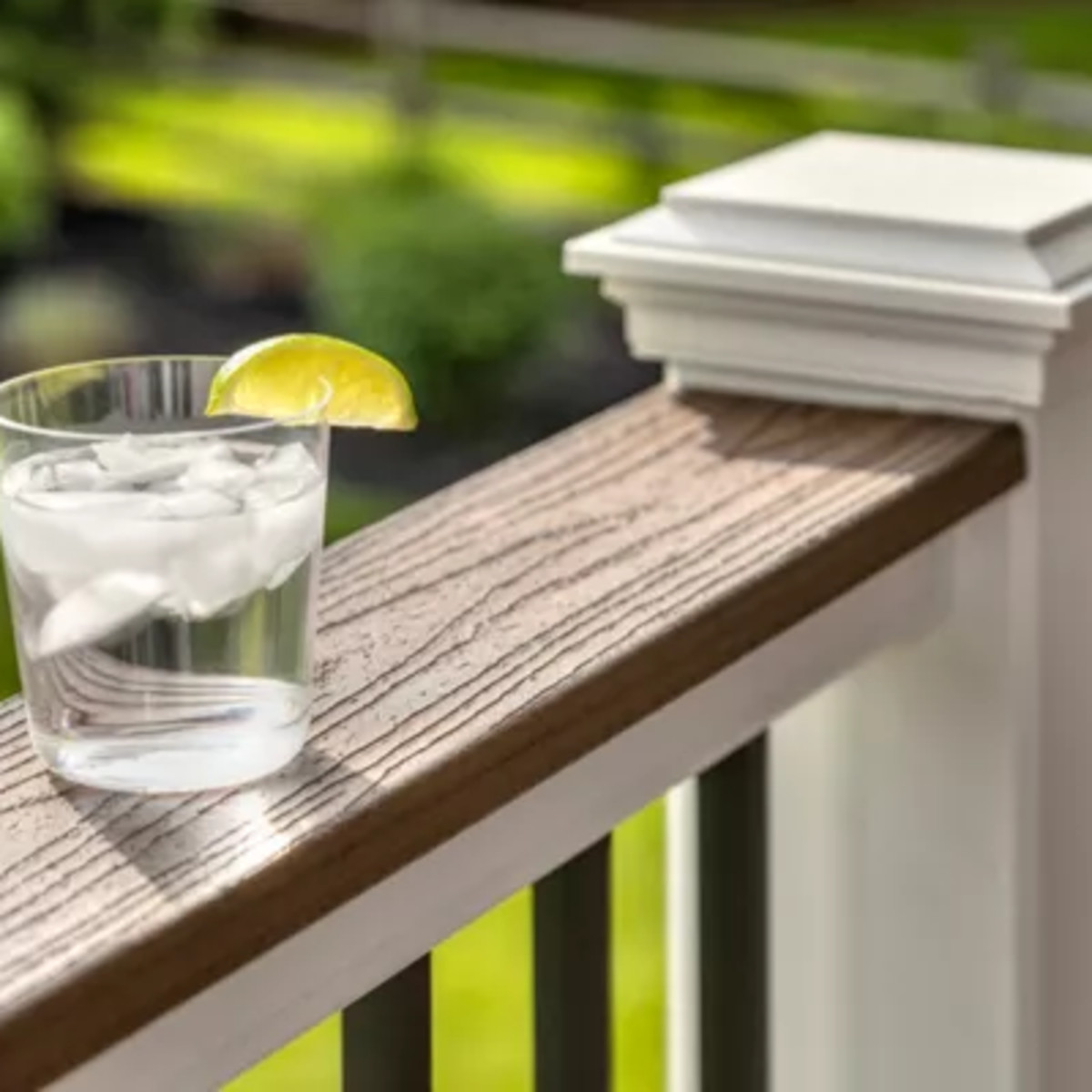 Main 11 - 6-ft x 42-in Select Horizontal T-Rail Kit with Square Composites Balusters - Classic White - Arlington Coal & Lumber