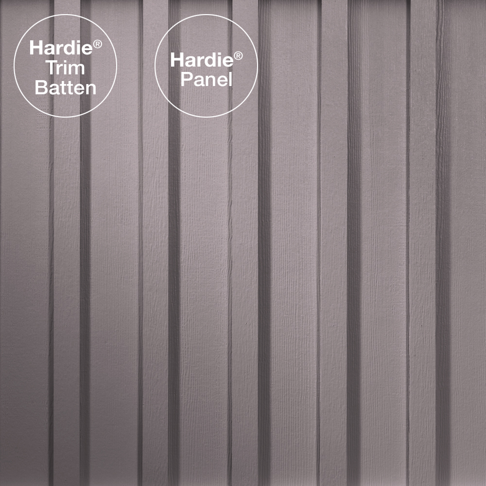 HARDIE PANEL HZ5 48 IN. X 120 IN. STATEMENT COLLECTION PEARL GRAY CEDARMILL FIBER CEMENT PANEL SIDING - Arlington Coal & Lumber