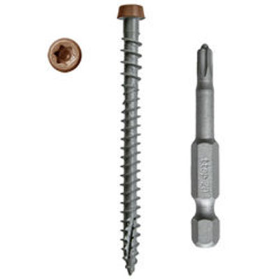 Main 3 - TRAPEASE-3 SADDLE TREX SELECT SCREWS (350 COUNT) #9 X 2-1/2" TORX® TTAP® DRIVE - Arlington Coal & Lumber