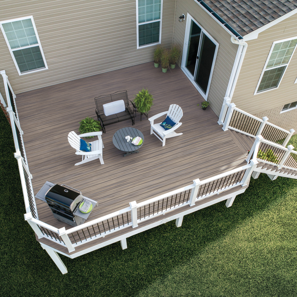 Main 26 - 12 FT TREX ENHANCED NATURALS DECK BOARDS FOGGY WHARF - Arlington Coal & Lumber