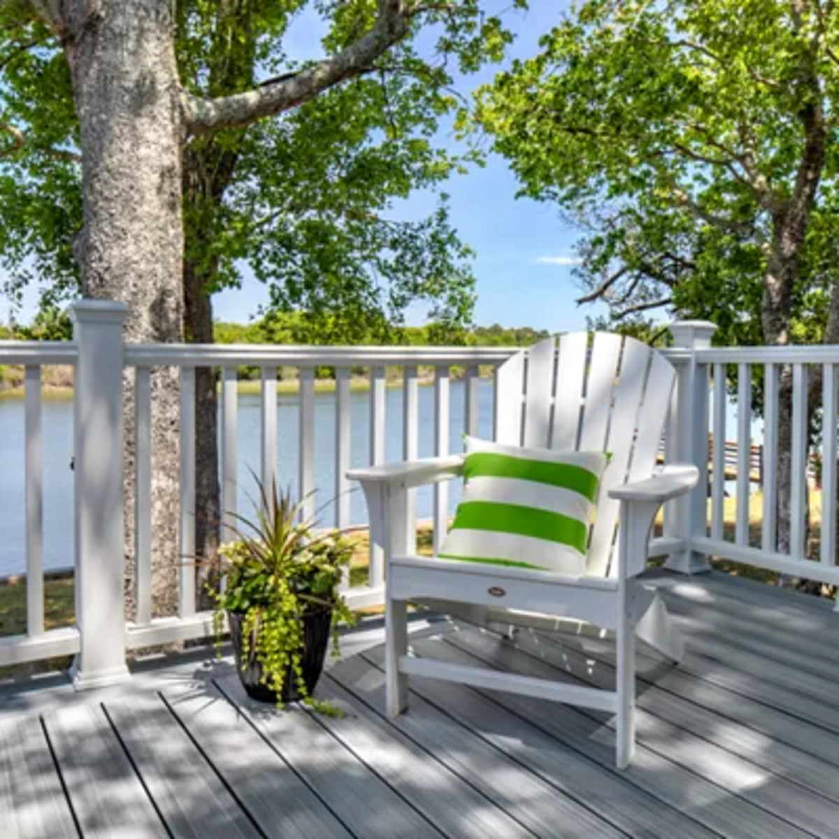 Main 8 - 8-ft x 36-in Transcend Stair Rail Kit with Composite Balusters - Classic White Full Span - Arlington Coal & Lumber