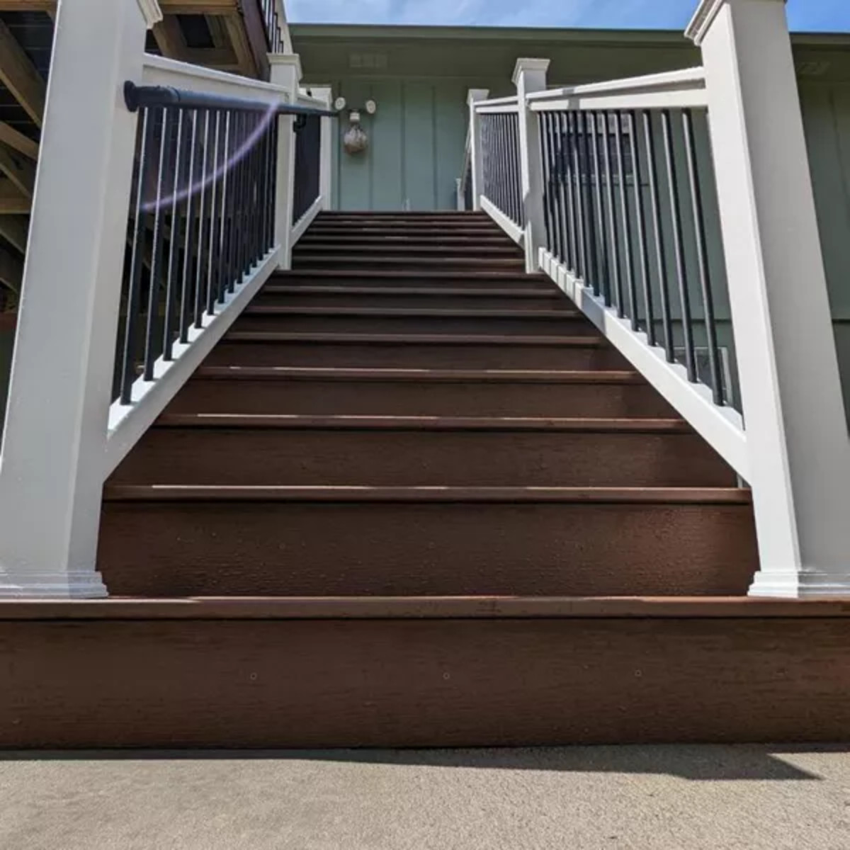 Main 7 - 72-in x 42-in Signature Charcoal Black Frame and Black Rod Railing-Stair - Arlington Coal & Lumber