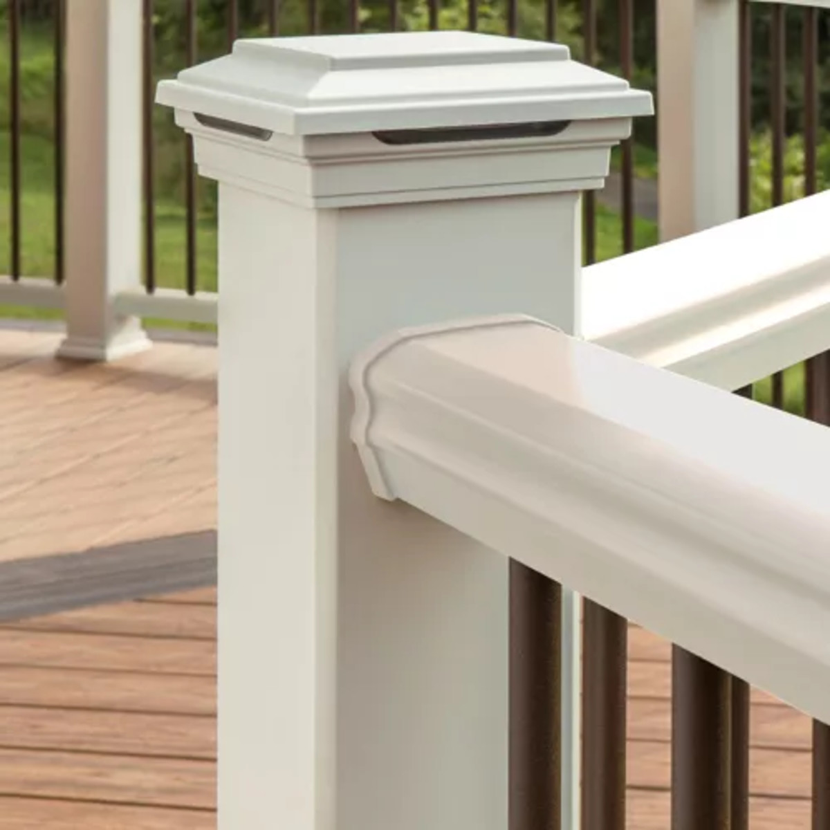 Main 9 - 6-ft x 36-in Transcend Horizontal Rail Kit with Round Aluminum Balusters - Vintage Lantern Full Span - Arlington Coal & Lumber