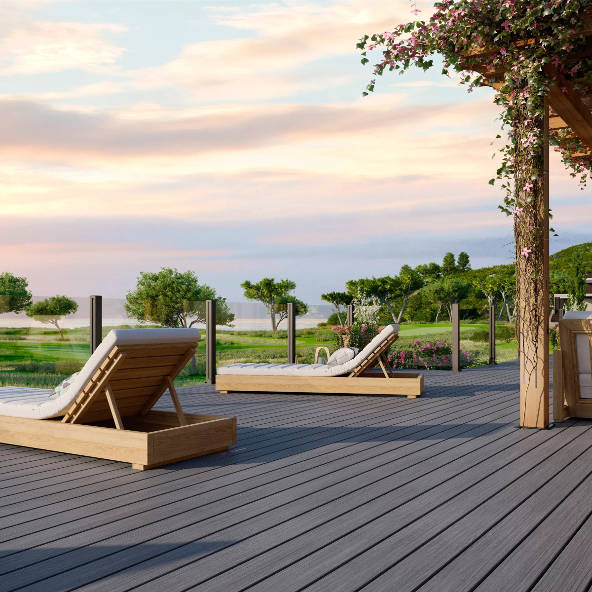 Main 8 - 8-ft Transcend Accessory Infill Kit for Round Aluminum Balusters-Horizontal-Charcoal Black - Arlington Coal & Lumber