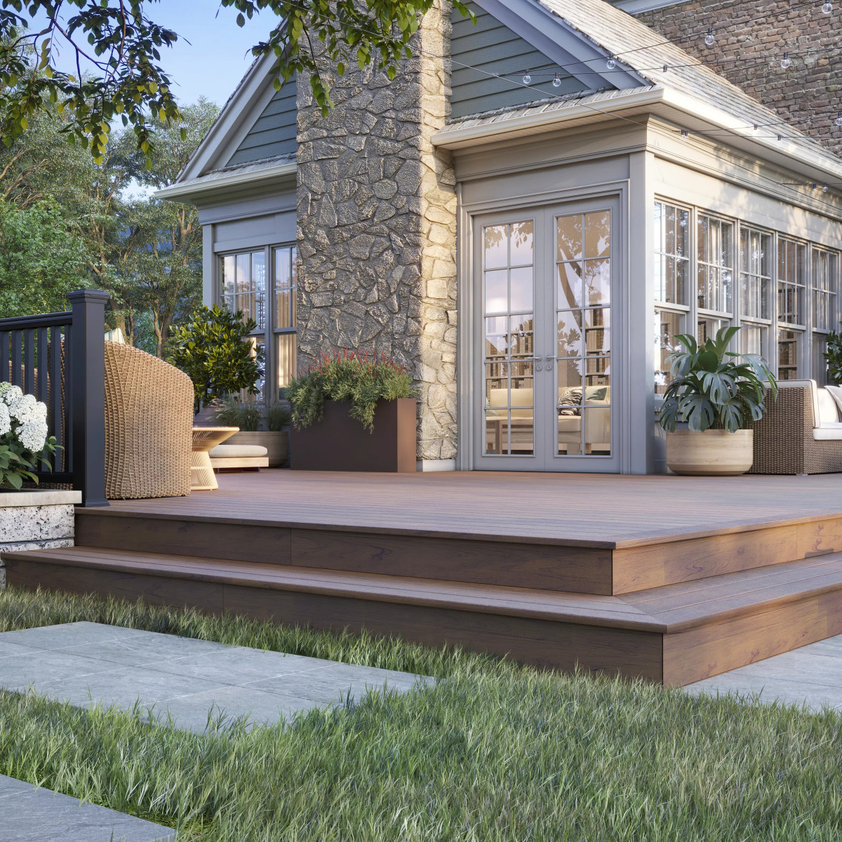 Main 9 - 6-ft x 36-in Transcend Stair Rail Kit with Composite Balusters - Classic White Full Span - Arlington Coal & Lumber