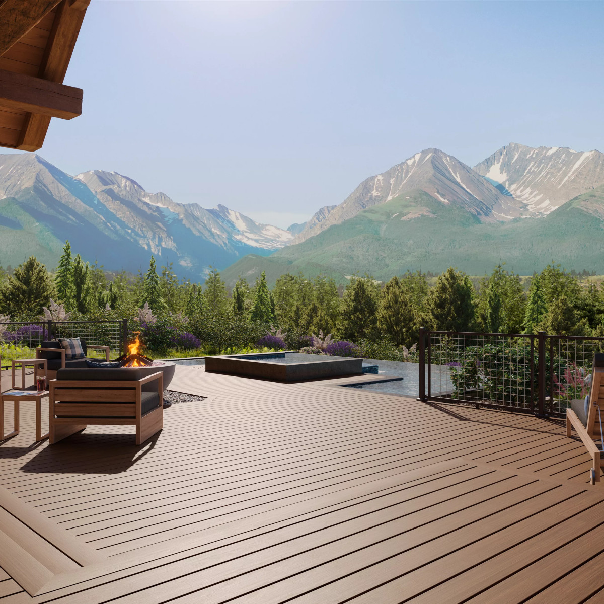 Main 7 - 2.5-in x 2.5-in x 43-in Signature Post with Cap and Skirt-Horizontal-Bronze - Arlington Coal & Lumber