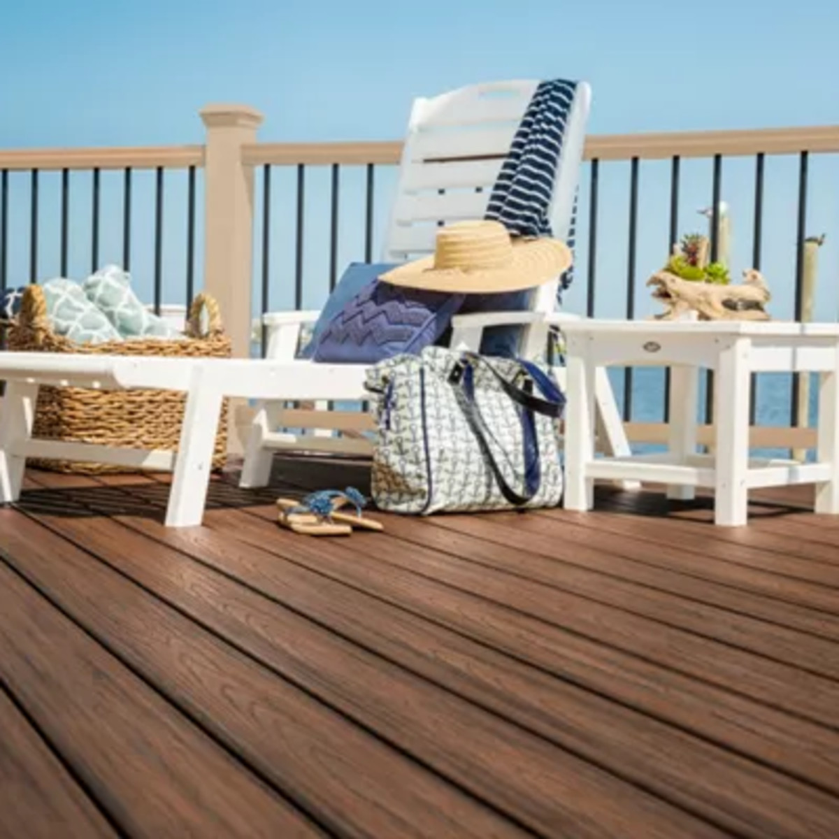 Main 6 - 8-ft Transcend Accessory Infill Kit for Square Composite Balusters-Stair-Charcoal Black - Arlington Coal & Lumber