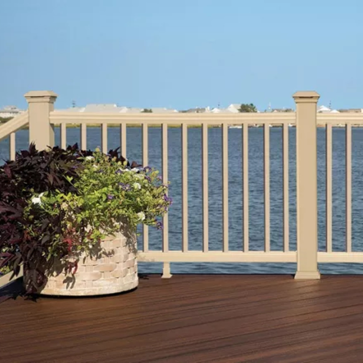 Main 4 - 6-ft Transcend Accessory Infill Kit for Square Composite Balusters - Horizontal - Rope Swing Full Span - Arlington Coal & Lumber