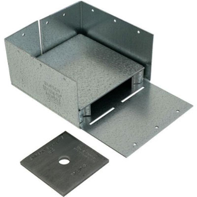 Main 2 - SIMPSON ABW-66Z 6X6 ADJ POST BASE Z-MAX COATING (6/CTN) - Arlington Coal & Lumber