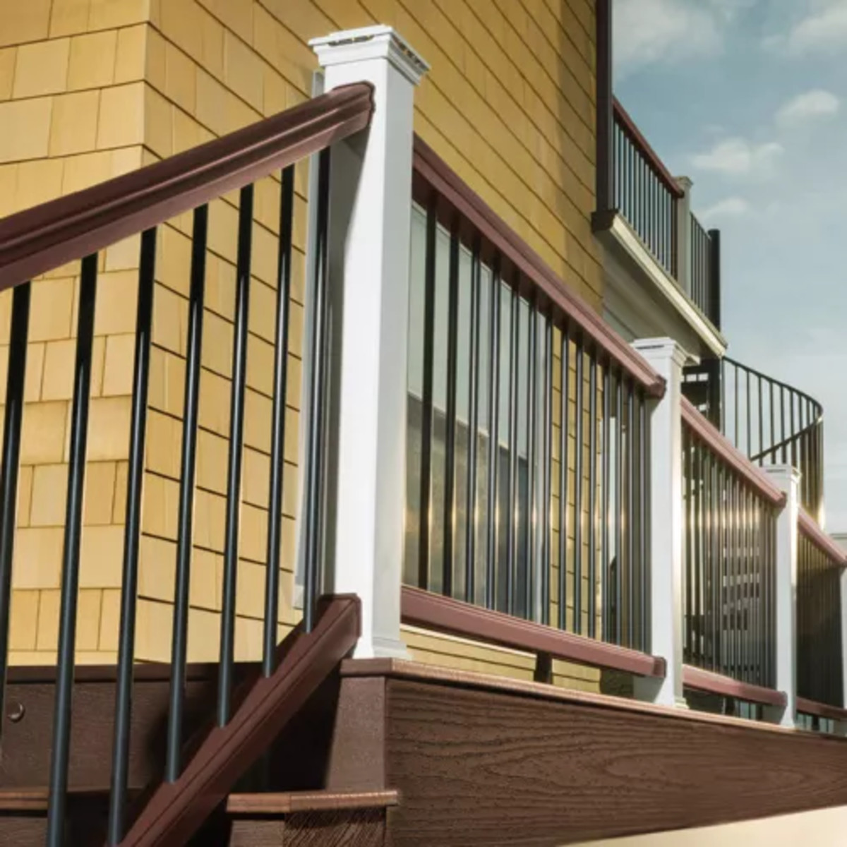 Main 9 - 8-ft Transcend Accessory Infill Kit for Square Composite Balusters - Horizontal - Rope Swing Full Span - Arlington Coal & Lumber