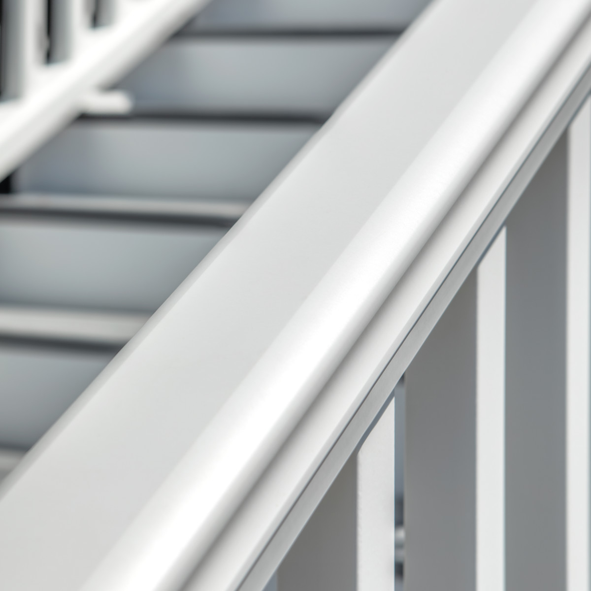 Main 4 - 8-ft Transcend Accessory Infill Kit for Square Composite Balusters-Stair-Classic White - Arlington Coal & Lumber