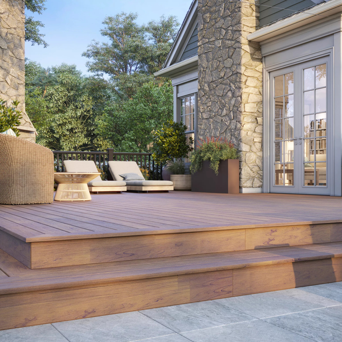 Main 6 - 6-ft x 42-in Transcend Horizontal Rail Kit with Composite Balusters - Charcoal Black Full Span - Arlington Coal & Lumber