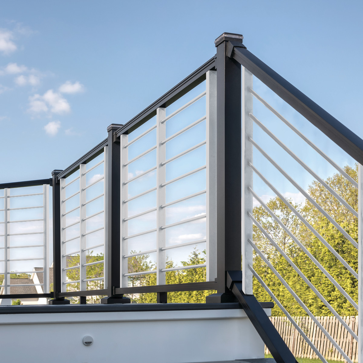 Main 6 - 72-in x 36-in Signature Rail Kit with Square Balusters-Stair-Bronze - Arlington Coal & Lumber