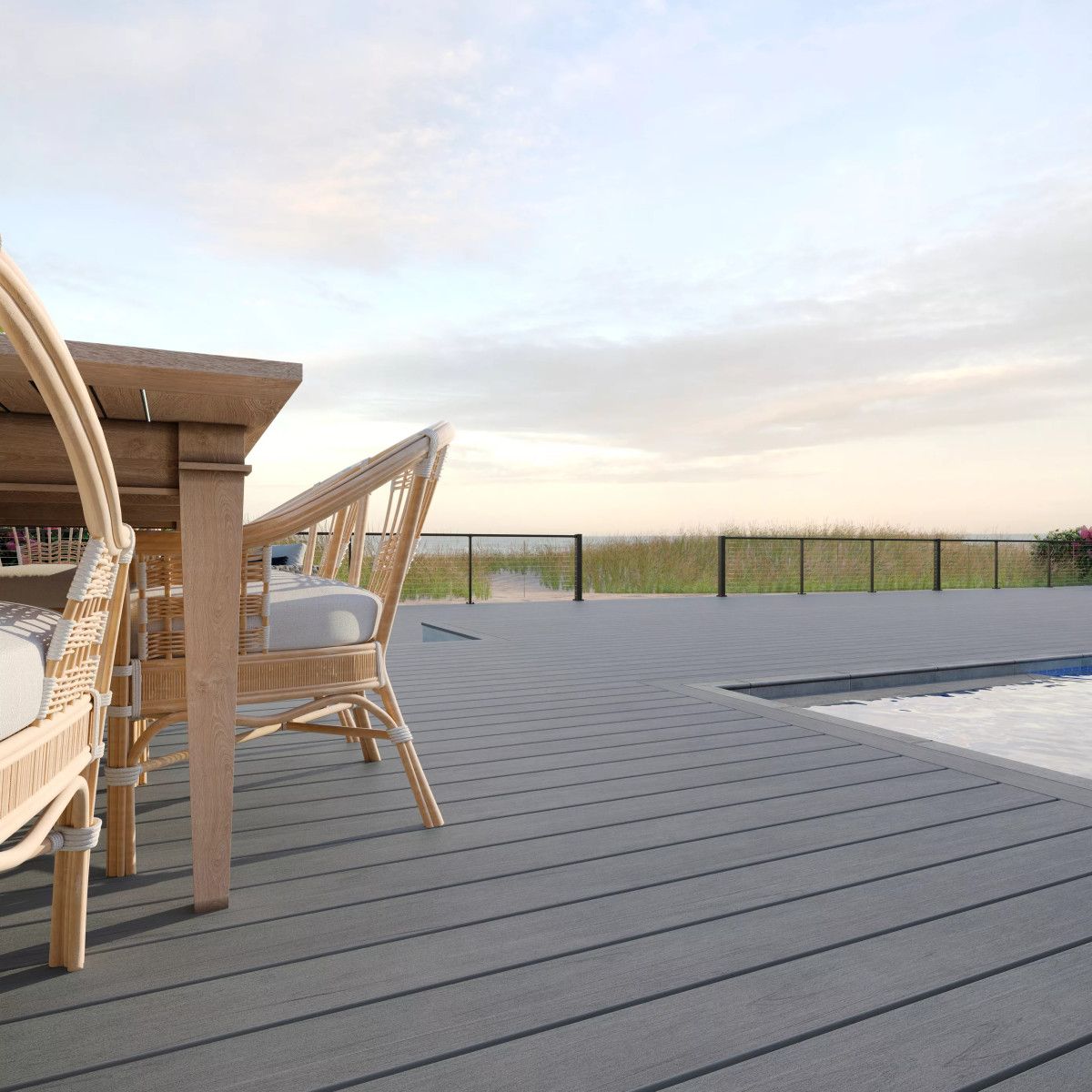 Main 5 - 2.5-in x 2.5-in x 36-in Signature Crossover Post-Charcoal Black - Arlington Coal & Lumber