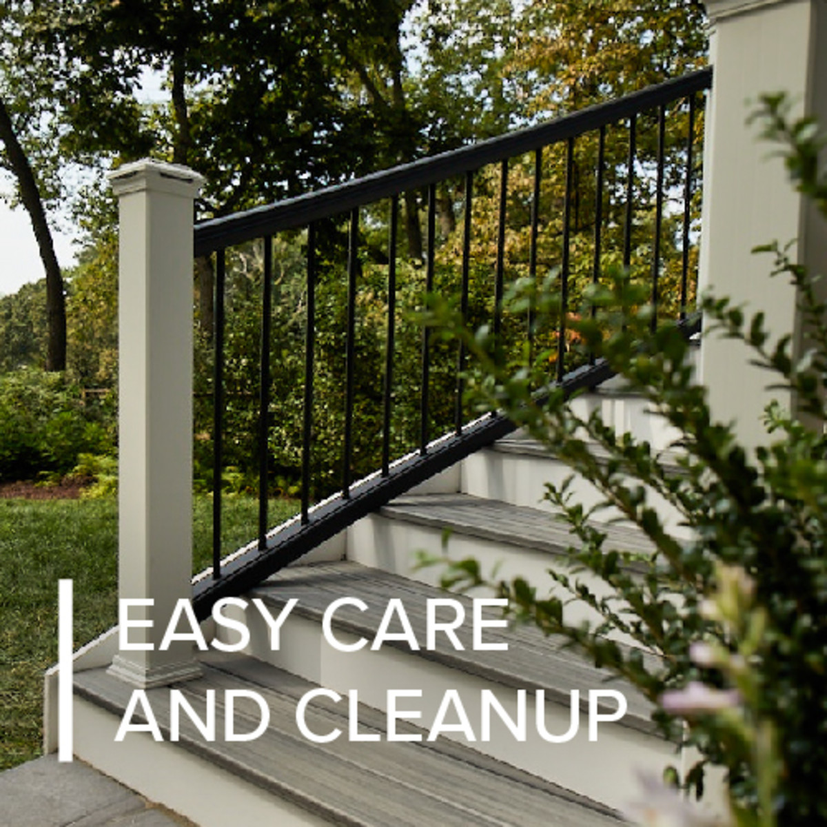 Main 20 - 6-ft x 36-in Transcend Horizontal Rail Kit with Composite Balusters - Classic White Full Span - Arlington Coal & Lumber