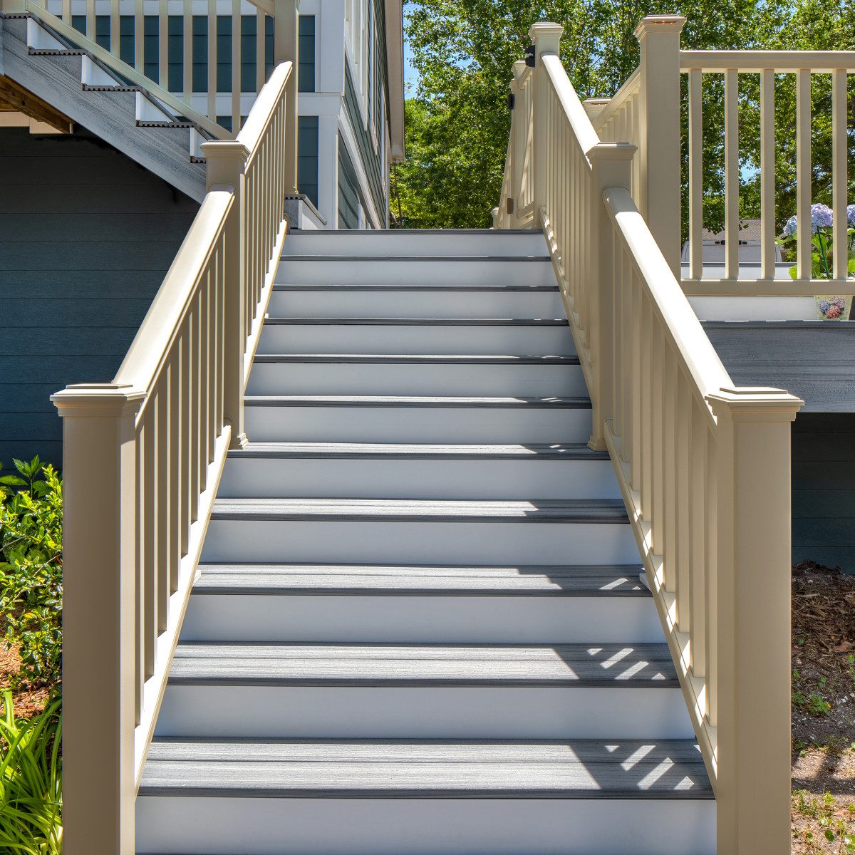 Main 13 - 8-ft Transcend Accessory Infill Kit for Square Composite Balusters - Horizontal - Classic White Full Span - Arlington Coal & Lumber