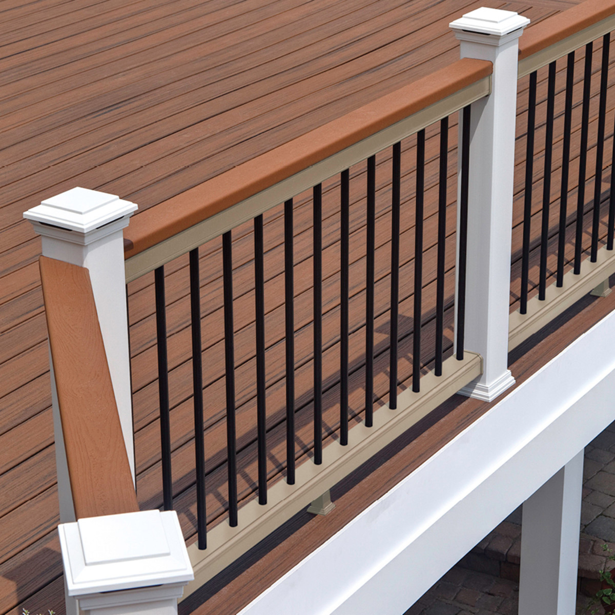 Main 17 - 6-ft Transcend® Universal Top or Bottom Rail  - Classic White Full Span - Arlington Coal & Lumber
