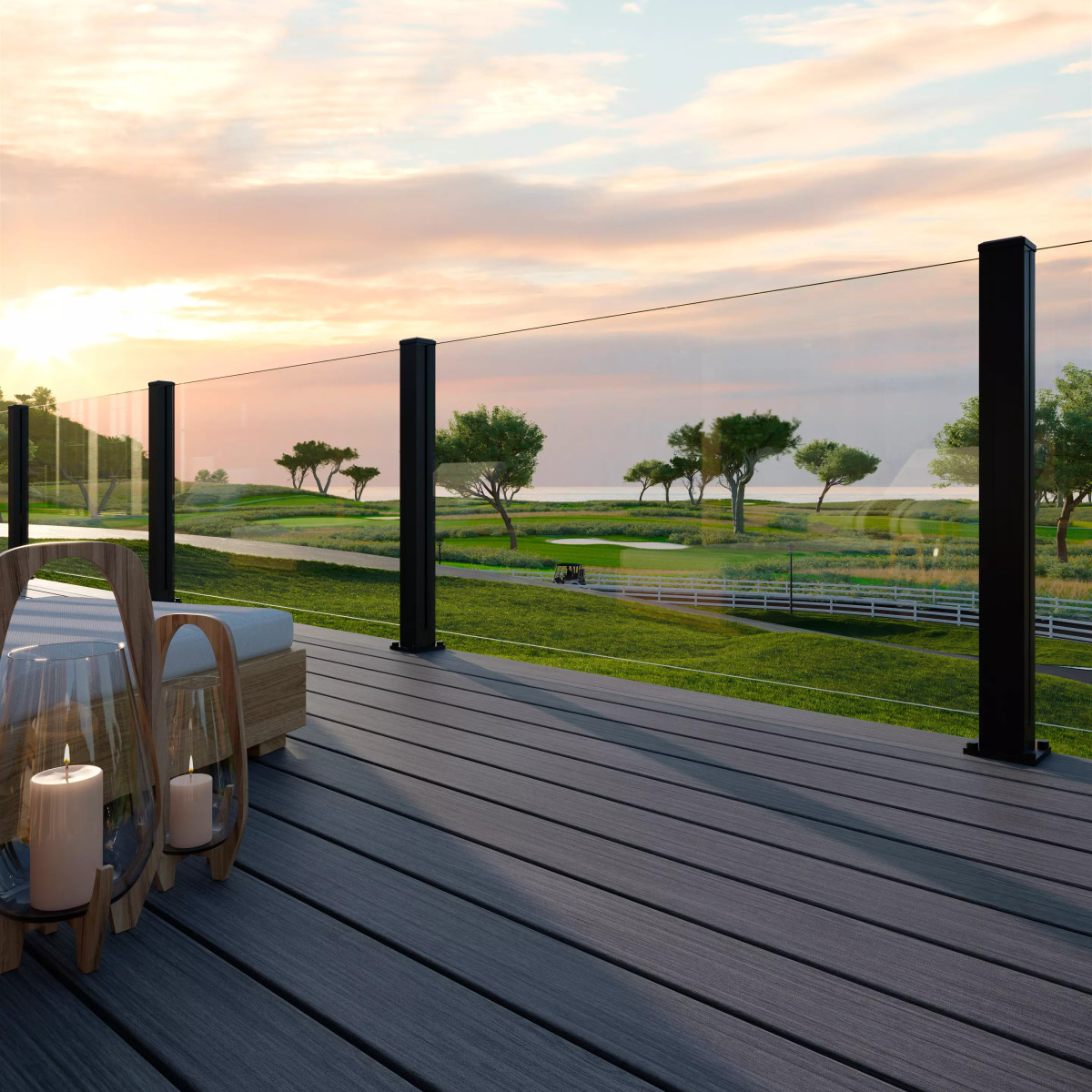 Main 5 - 3.5-in x 3.5-in x 43-in Trex Signature® X-Series™ Post Charcoal Black - Arlington Coal & Lumber