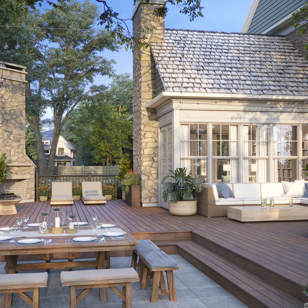 Main 8 - 8-ft x 36-in Transcend Stair Rail Kit with Composite Balusters - Charcoal Black Full Span - Arlington Coal & Lumber