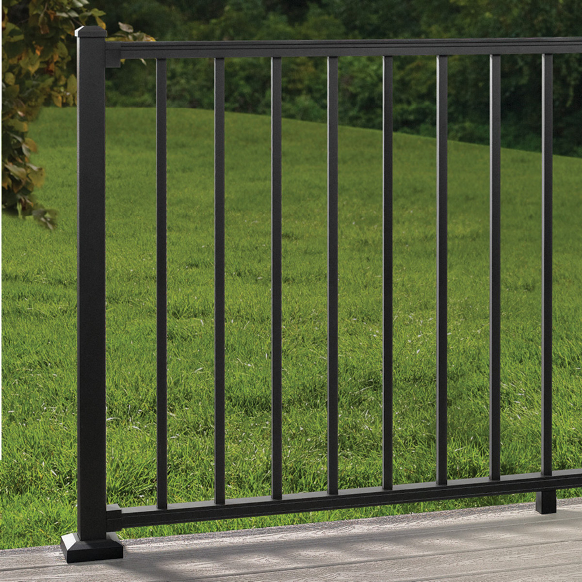 Main 9 - 12-ft x 36-in Trex Signature® X-Series™ Cable Rail Kit in Charcoal Black - Horizontal - Arlington Coal & Lumber