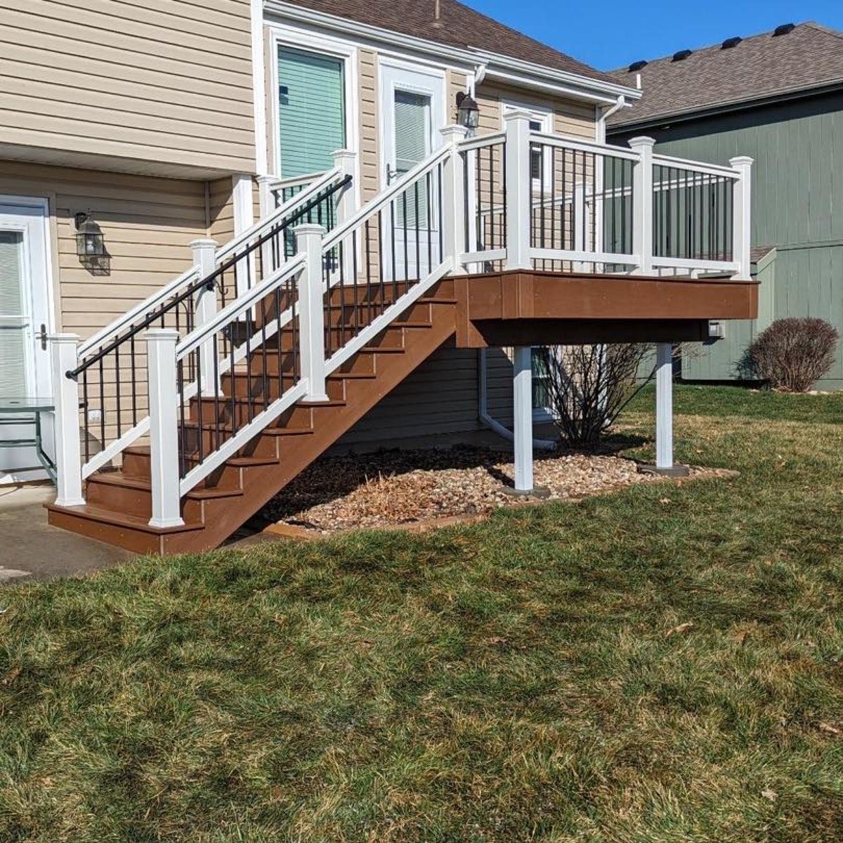 Main 6 - 96-in x 42-in Signature Charcoal Black Frame and Black Rod Railing-Stair - Arlington Coal & Lumber