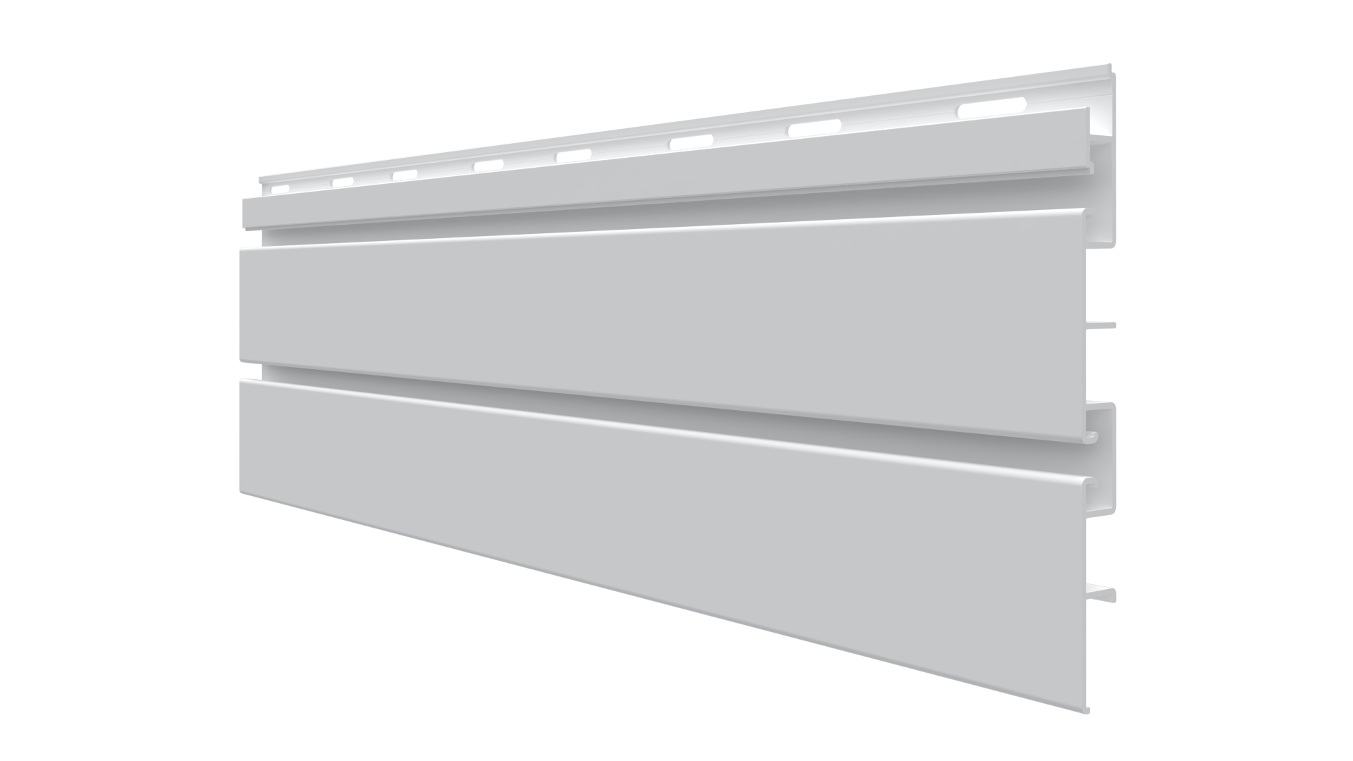 8' x 7 ¼” x 5/8” White Trusscore SlatWall PVC Panels - Arlington Coal & Lumber