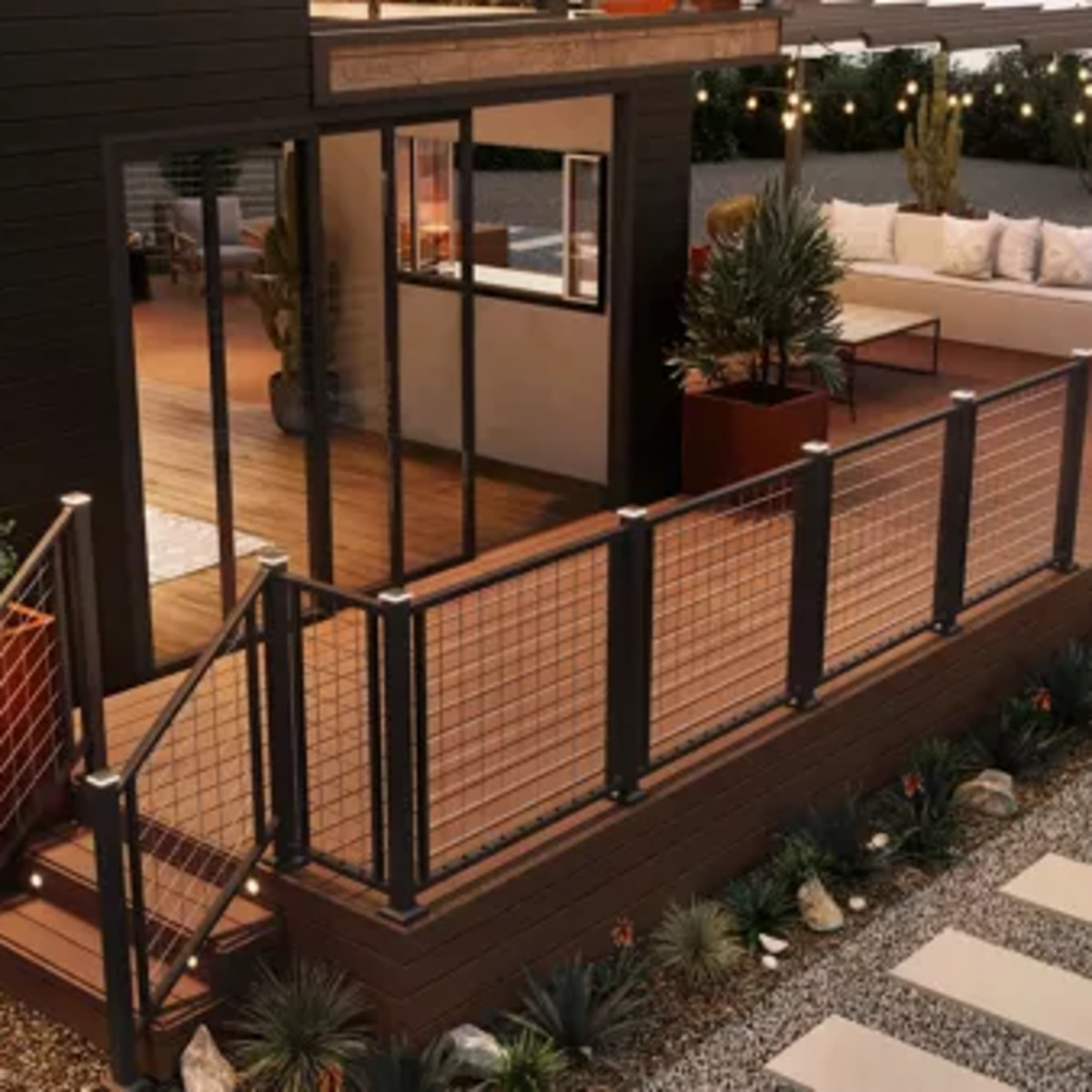 Main 6 - Trex Transcend® 1 in. x 8 in. x 12 ft. Island Mist Capped Fascia Composite Decking Board - Arlington Coal & Lumber