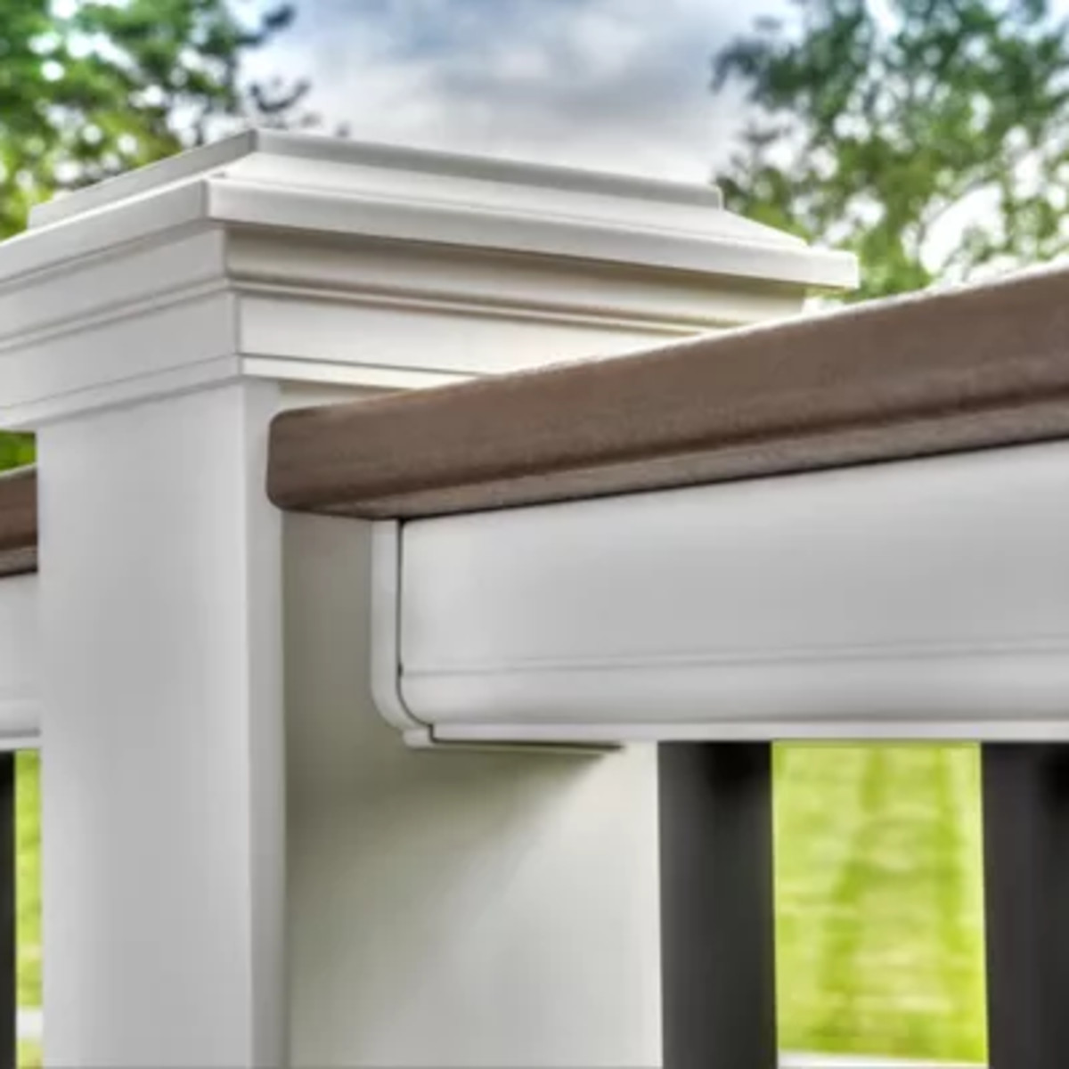 Main 8 - 8-ft x 42-in Transcend Stair Rail Kit with Composite Balusters - Classic White Full Span - Arlington Coal & Lumber