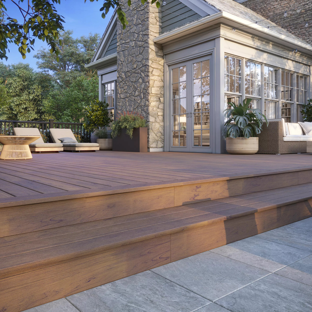 Main 8 - 6-ft x 42-in Transcend Horizontal Rail Kit with Composite Balusters - Charcoal Black Full Span - Arlington Coal & Lumber