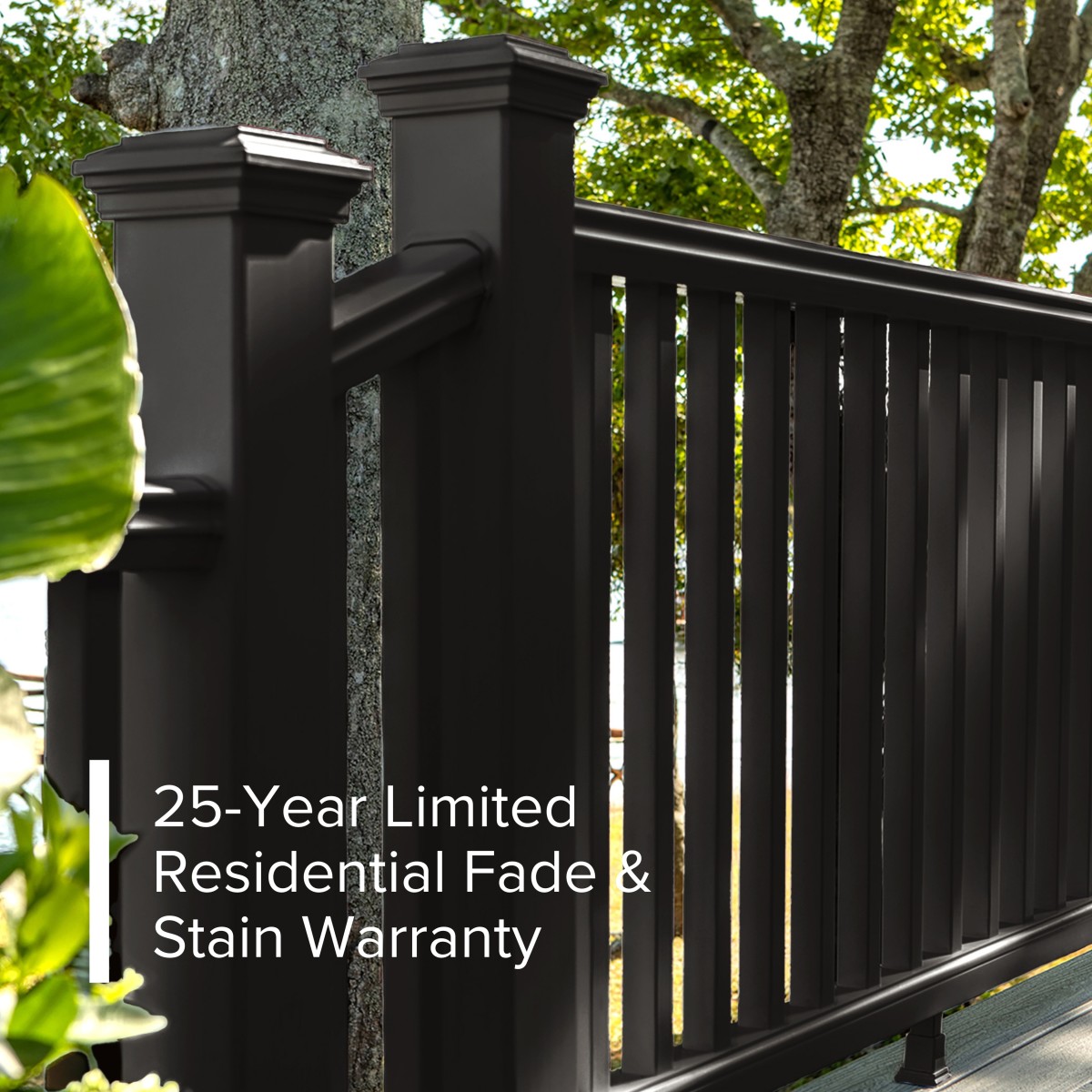 Main 13 - 6-ft x 36-in Transcend Horizontal Rail Kit with Composite Balusters - Charcoal Black Full Span - Arlington Coal & Lumber