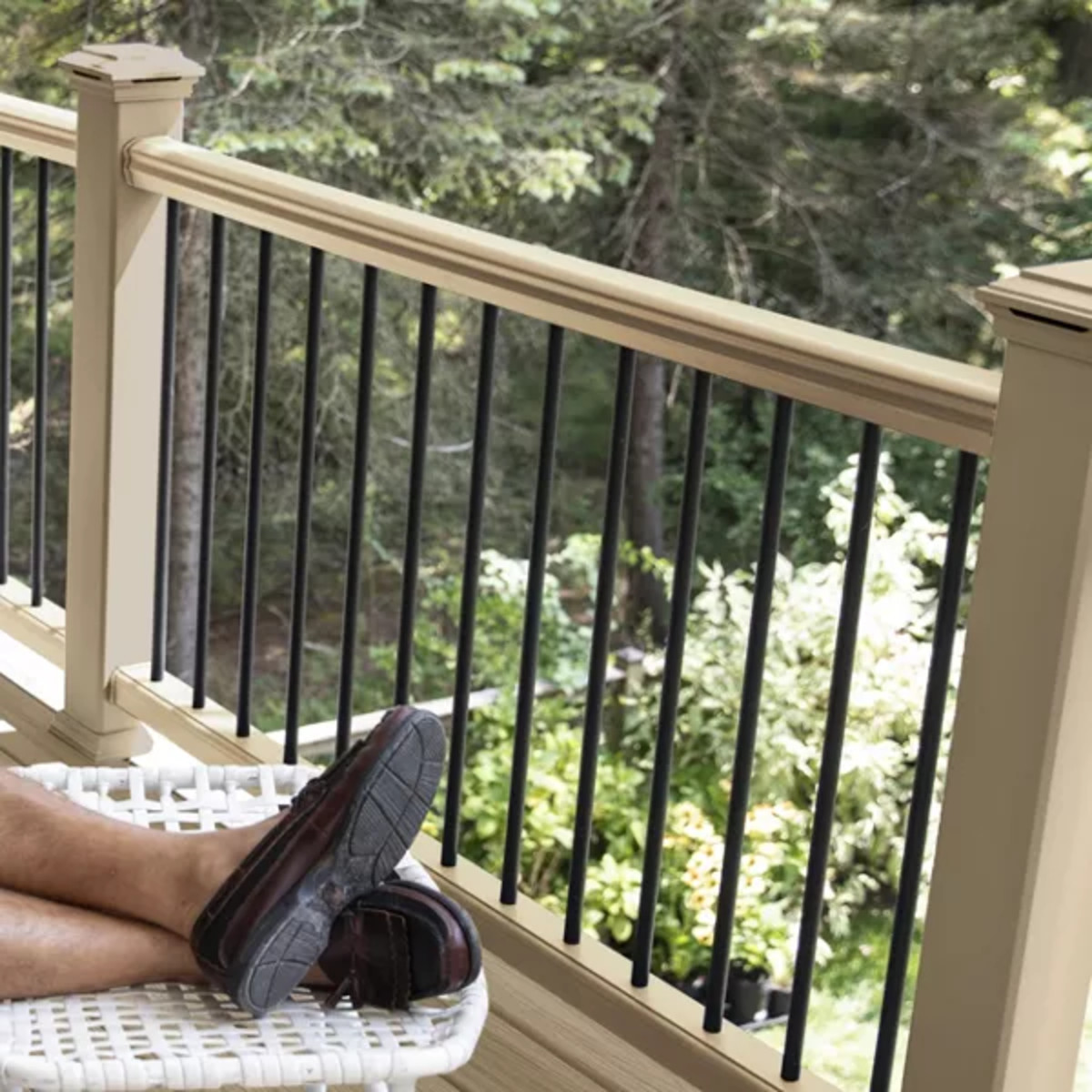 Main 7 - 6-ft Transcend Accessory Infill Kit for Round Aluminum Balusters-Horizontal-Rope Swing - Arlington Coal & Lumber